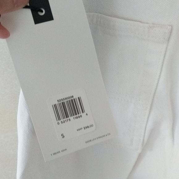 LEVI'S Vintage Denim Shortalls Short Overalls - Picture 8 of 8